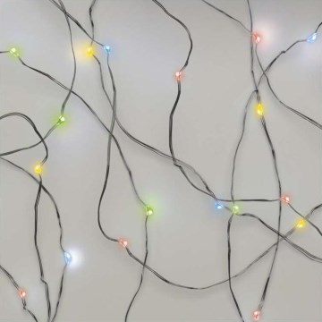 Catena luminosa di Natale 20xLED/2xAA 2,4m multicolore