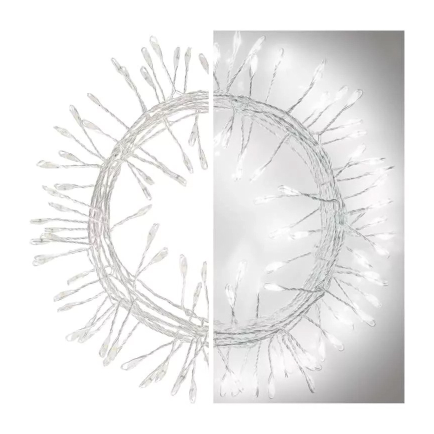 Catena luminosa di Natale a LED 100xLED/3xAA 2,7 m bianco freddo