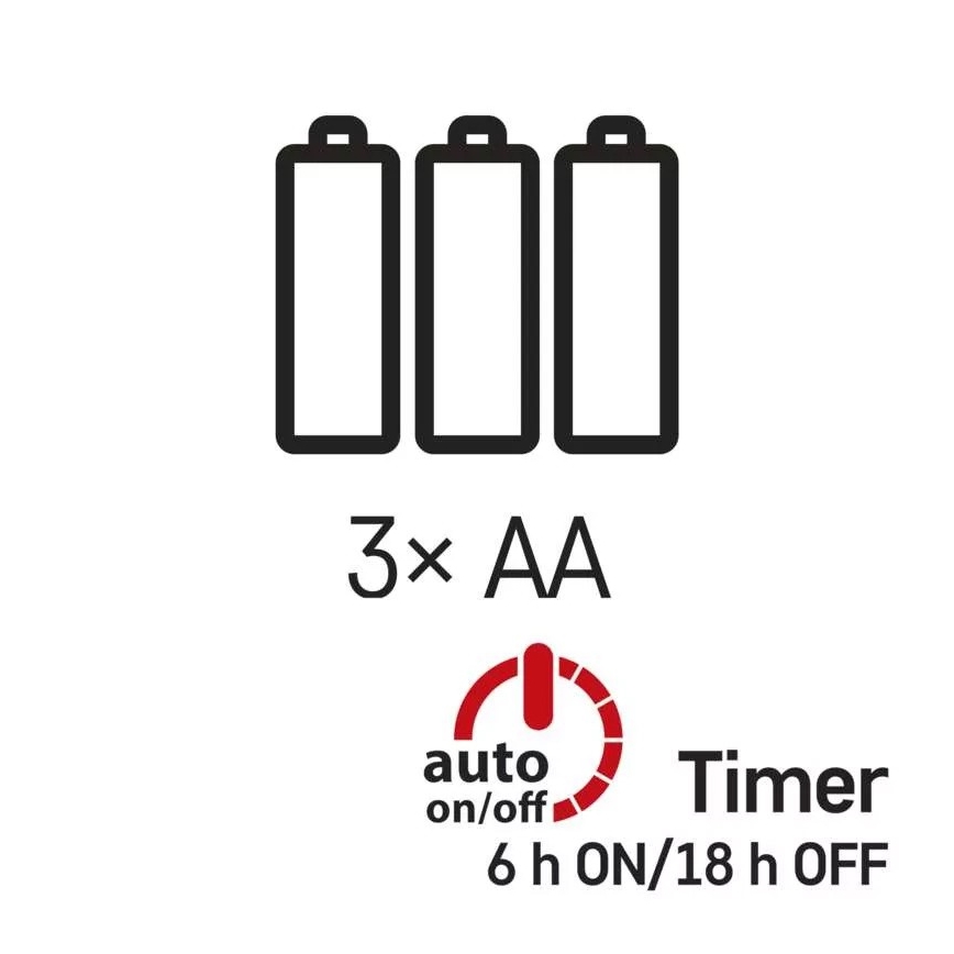 Catena luminosa di Natale a LED 100xLED/3xAA 2,7 m bianco freddo