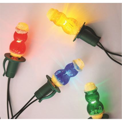 Catena luminosa natalizia FIGURINE 12xE10/10,7m, Fabbricata nella Repubblica Ceca