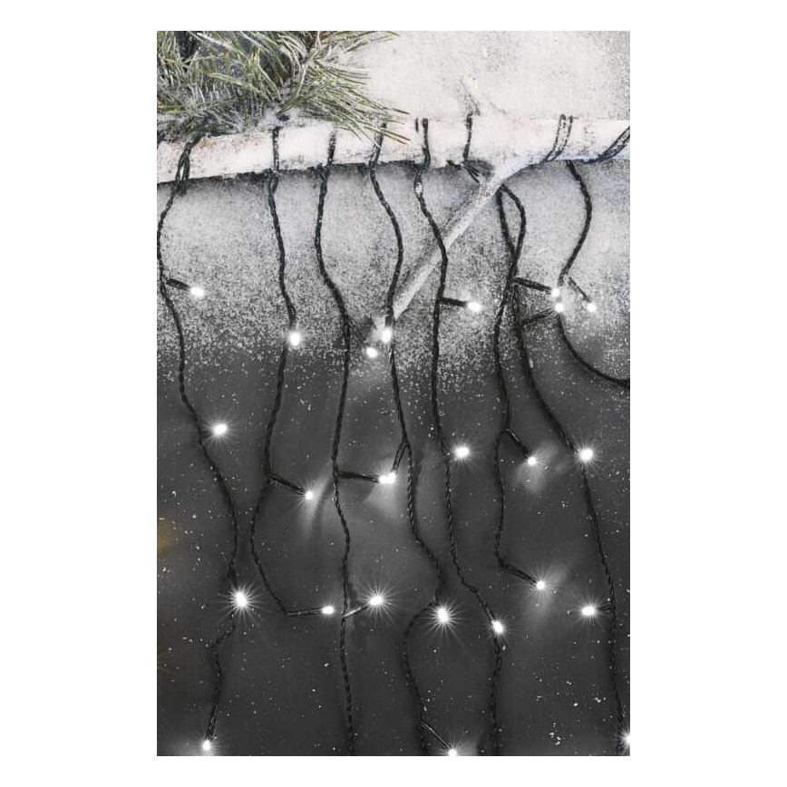 Catena luminosa di Natale LED per esterni 600xLED/8 modalità 15m IP44 bianco freddo