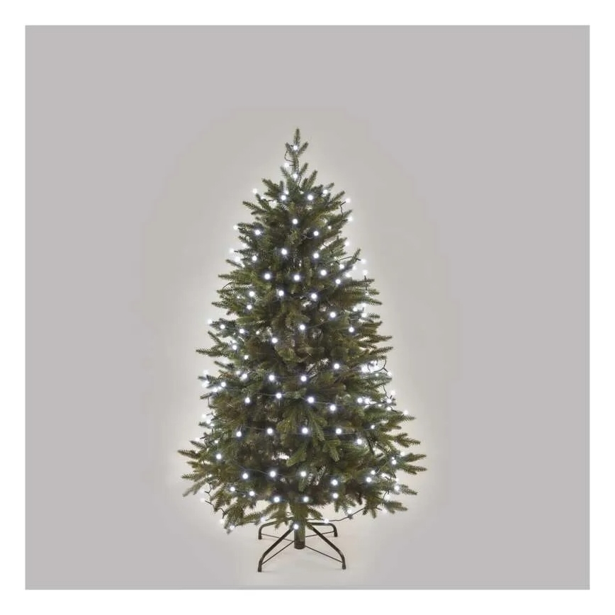Catena luminosa LED con 300 LED, 8 funzioni, 35 m, bianco freddo