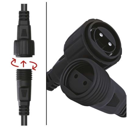 Catena luminosa LED da esterno 100xLED/15m IP44 bianco caldo