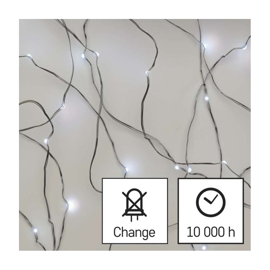 Catena luminosa LED da esterno 100xLED/15m IP44 bianco freddo