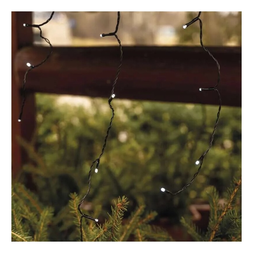 Catena luminosa LED da esterno 100xLED/2,5x0,9m IP44 bianco freddo