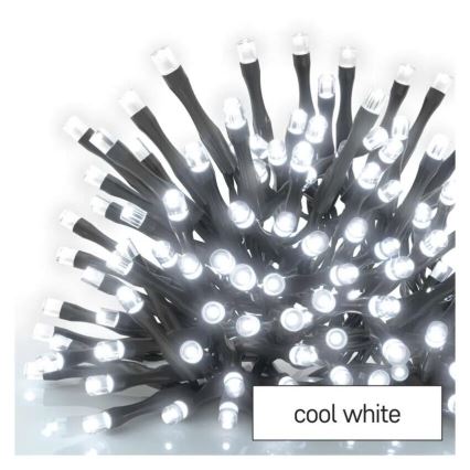 Catena luminosa LED da esterno 100xLED/2,5x0,9m IP44 bianco freddo