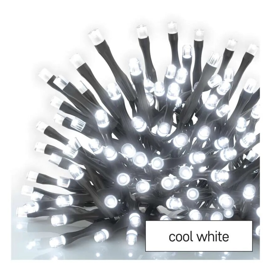 Catena luminosa LED da esterno 100xLED/2,5x0,9m IP44 bianco freddo