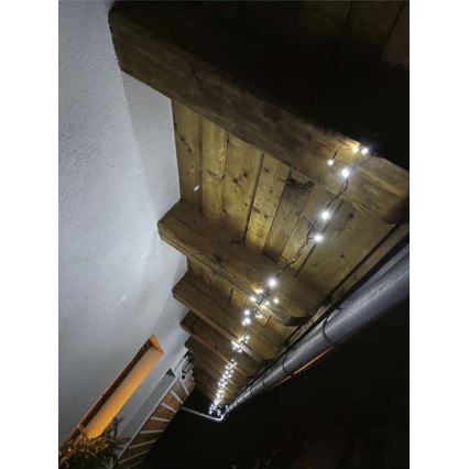 Catena luminosa LED da esterno 120xLED/17m IP44 bianco freddo