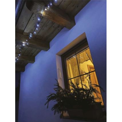 Catena luminosa LED da esterno 120xLED/17m IP44 bianco freddo