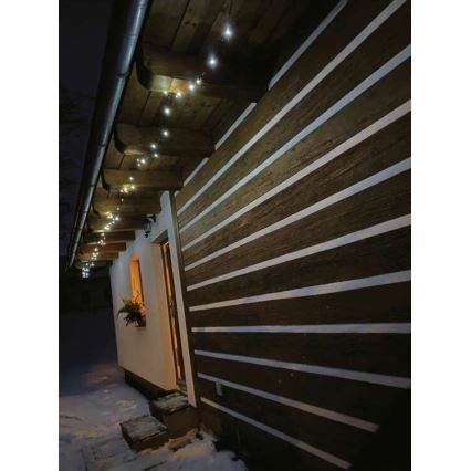 Catena luminosa LED da esterno 120xLED/17m IP44 bianco freddo