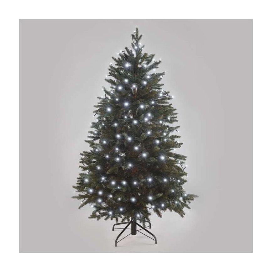 Catena luminosa LED da esterno 180 LED/8 modalità 23 m IP44 bianco freddo