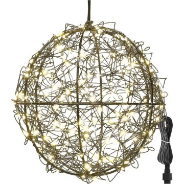 Catena luminosa LED da esterno 200 LED 5 m IP44 bianco caldo