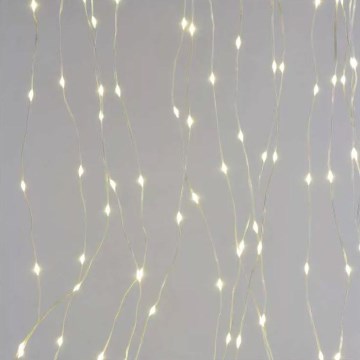 Catena luminosa LED da esterno 240 LED/8 funzioni 6,7 m IP44 bianco caldo