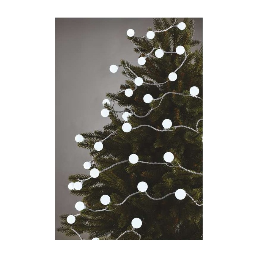 Catena luminosa LED da esterno 40 LED / 9 m IP44 bianco freddo