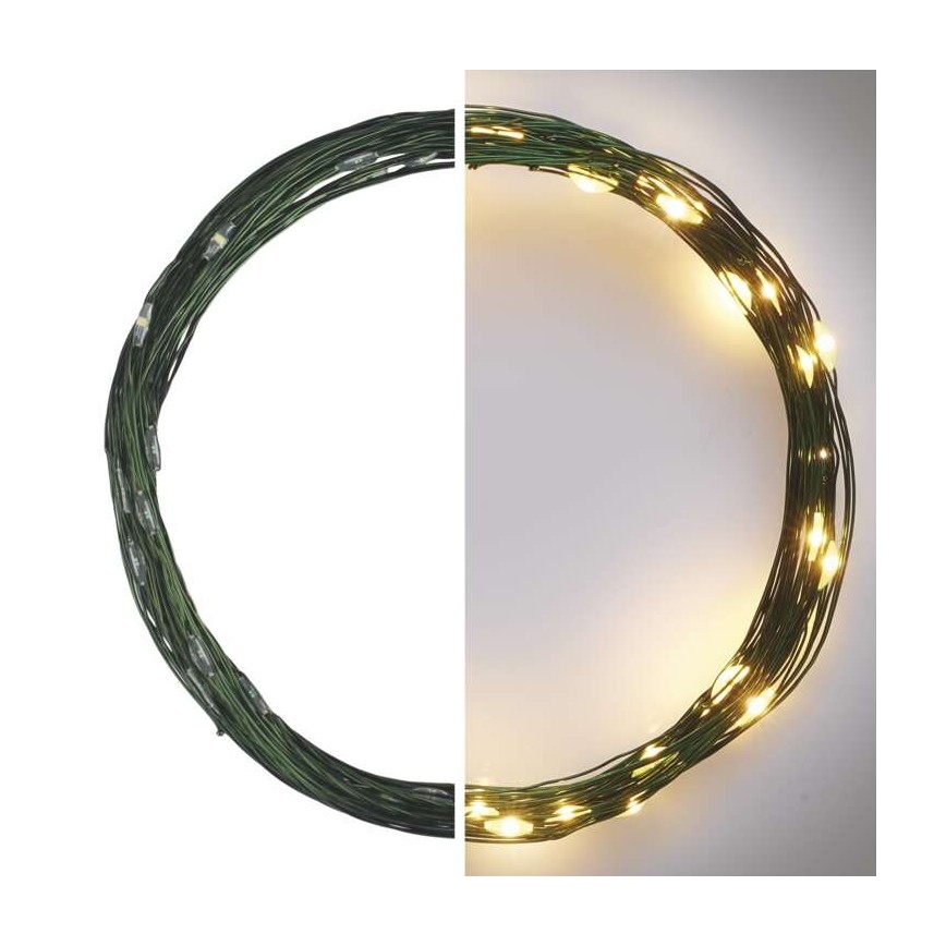 Catena luminosa LED da esterno 40xLED/9m IP44 bianco caldo