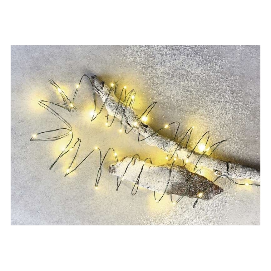 Catena luminosa LED da esterno 40xLED/9m IP44 bianco caldo