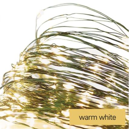 Catena luminosa LED da esterno 40xLED/9m IP44 bianco caldo