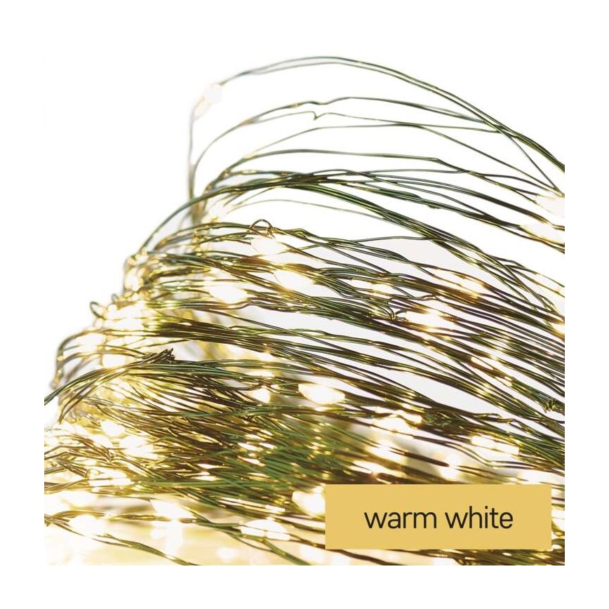 Catena luminosa LED da esterno 40xLED/9m IP44 bianco caldo