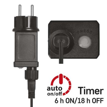 Catena luminosa LED da esterno, 75 LED su 12,5 m, IP44, bianco freddo