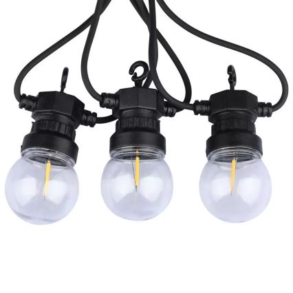 Catena luminosa LED da esterno STRING 10xLED/0,60W/230V IP44 5m