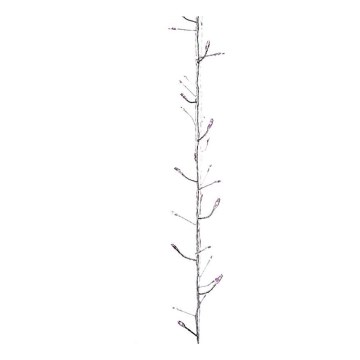 Catena luminosa LED da interno per Natale NANO 100xLED/3xAA 2,9 m rosa