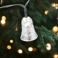 Catena luminosa LED natalizia da esterno 20xLED/2xAA 2,2 m IP44 multicolore con campanelle