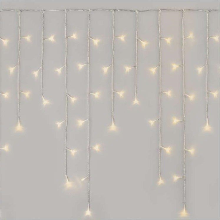Catena luminosa LED natalizia da esterno 300xLED/8 modalità 10m IP44 bianco caldo + telecomando