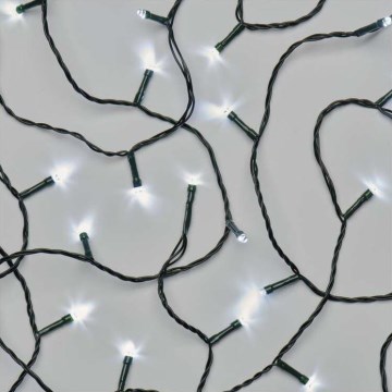 Catena luminosa LED natalizia per esterni, 180 LED / 8 modalità, 23 m, IP44, bianco freddo