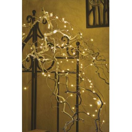 Catena luminosa LED per esterni 100xLED/15m IP44, bianco caldo