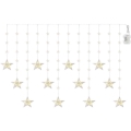 Catena luminosa LED per esterni, 120 LED, 3xAA, 1,7 m, IP44, bianco caldo