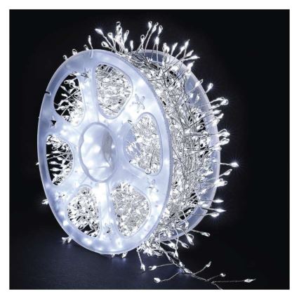 Catena luminosa LED per esterni 1440xLED/8 funzioni 14,4m IP44 bianco freddo
