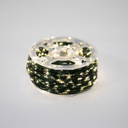 Catena luminosa LED per esterni 1500 LED/230 V, 8 funzioni, 153 m, IP44, bianco caldo + telecomando