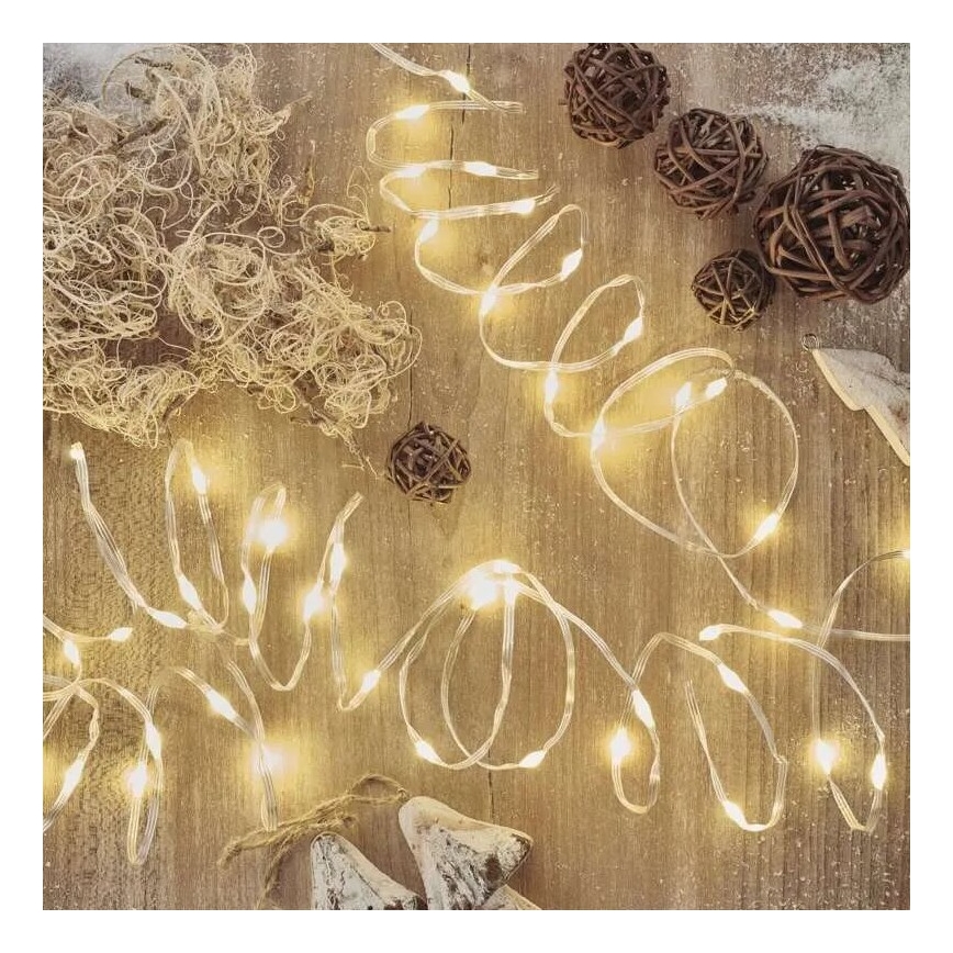 Catena luminosa LED per esterni 160 LED/21 m IP44 bianco caldo