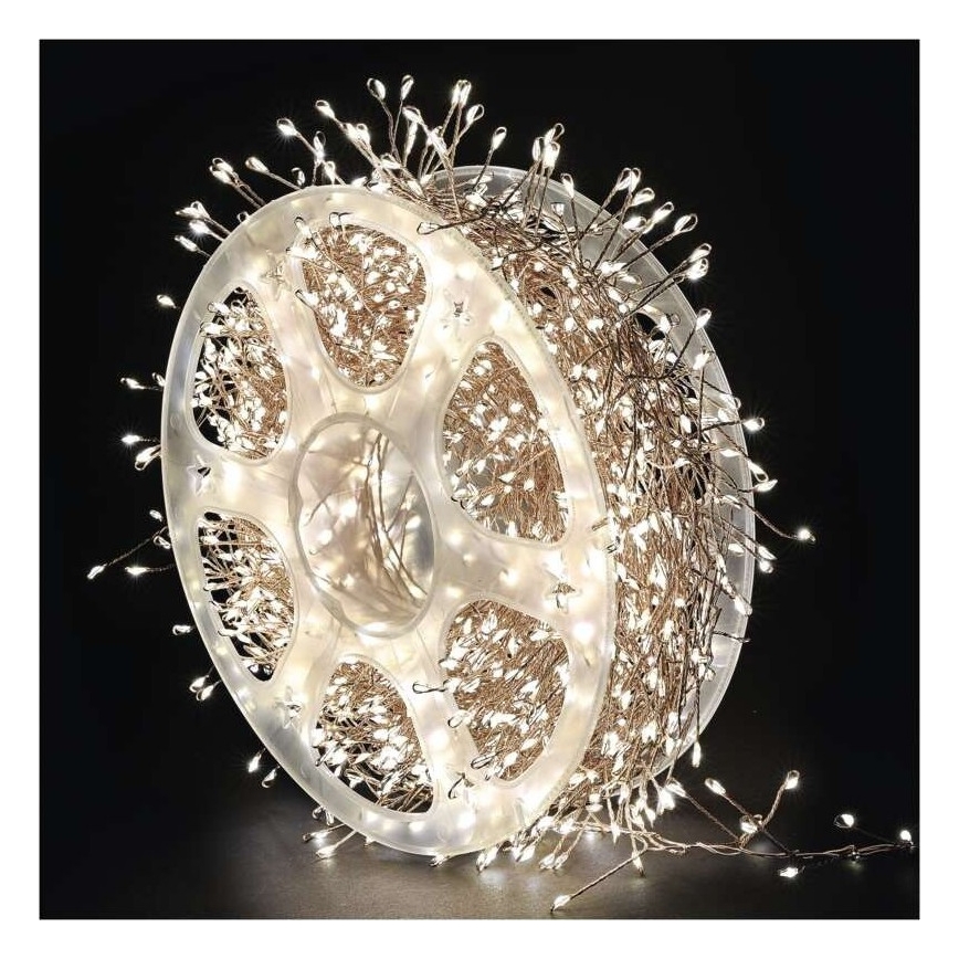 Catena luminosa LED per esterni 1920xLED/8 funzioni 19,2m IP44 bianco caldo