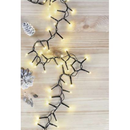 Catena luminosa LED per esterni 400 LED/13 m IP44 bianco caldo
