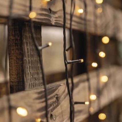 Catena luminosa LED per esterni 50xLED/5m IP44 bianco caldo