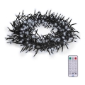 Catena luminosa LED per esterni 576 LED/8 funzioni, 8 m, IP44, bianco freddo + telecomando