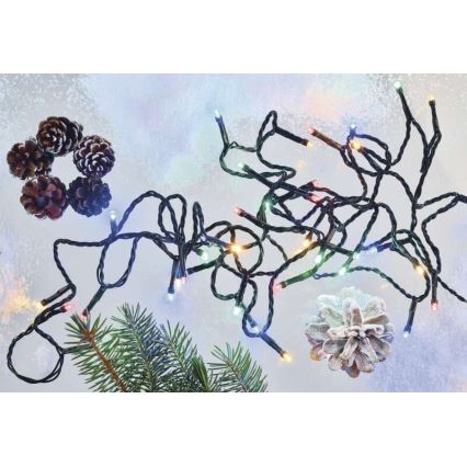 Catena luminosa LED per esterni 80 LED / 13 m, IP44, multicolore