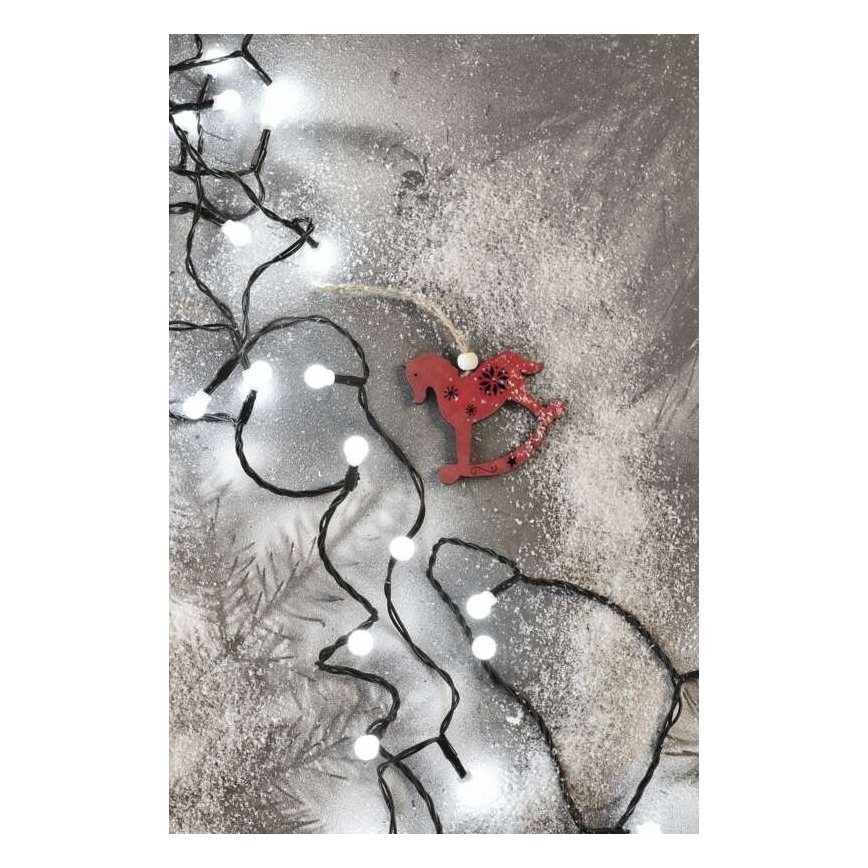 Catena luminosa LED per esterni 80xLED/13m IP44, bianco freddo