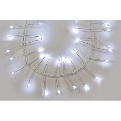 Catena luminosa LED per esterni 960xLED/8 funzioni 9,6m IP44 bianco freddo