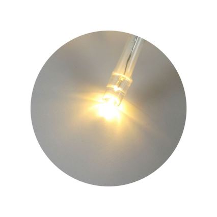 Catena luminosa LED per Natale 20xLED/2 funzioni 2,4m bianco caldo