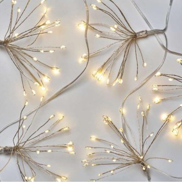 Catena luminosa natalizia 150 LED/5,35 m, bianco caldo