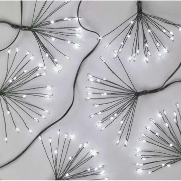 Catena luminosa natalizia 450 LED, 8+3 m, bianco freddo