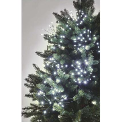 Catena luminosa natalizia 450 LED, 8+3 m, bianco freddo