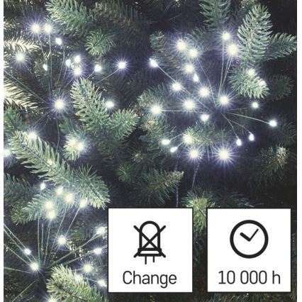 Catena luminosa natalizia 450 LED, 8+3 m, bianco freddo