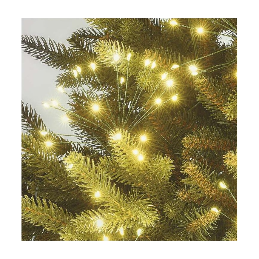 Catena luminosa natalizia a LED 300xLED 5,2+3 m bianco caldo