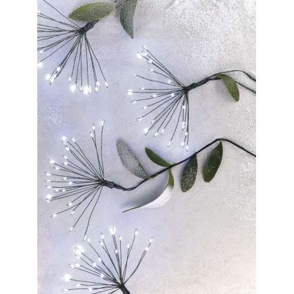 Catena luminosa natalizia a LED 450 LED 8+3 m bianco freddo