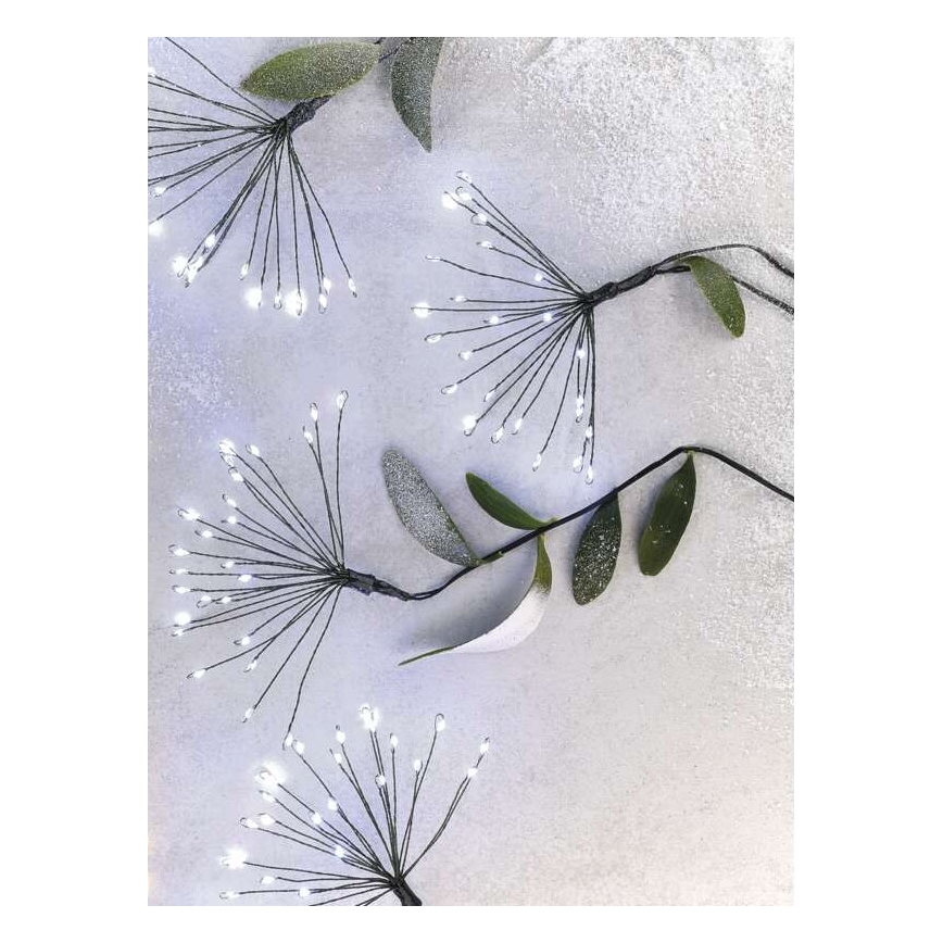 Catena luminosa natalizia a LED 450 LED 8+3 m bianco freddo