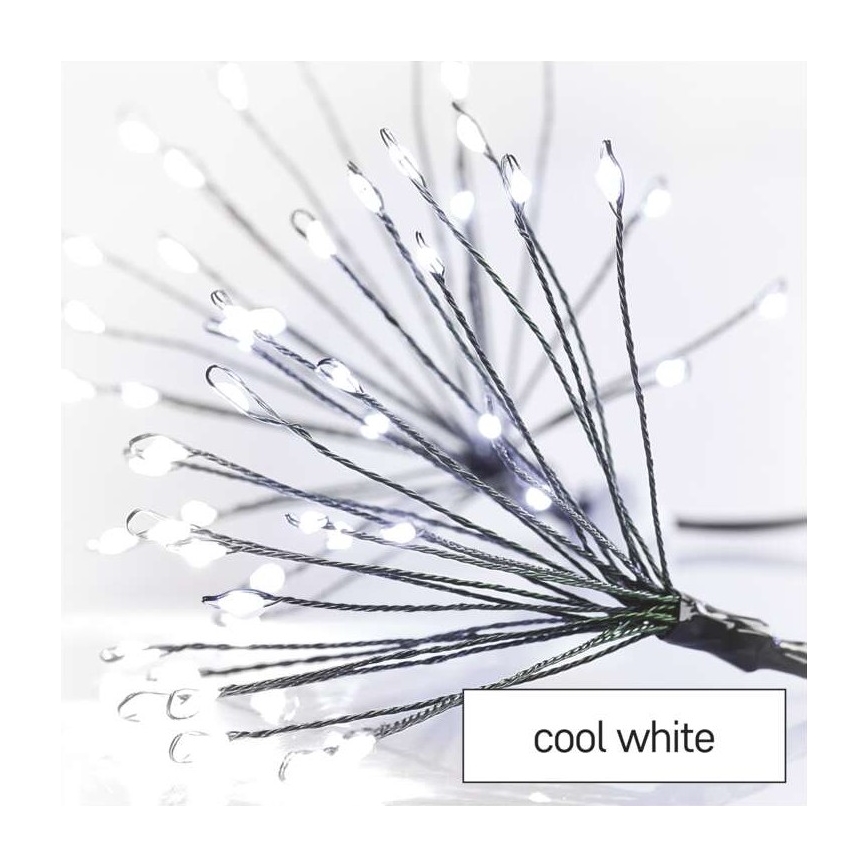 Catena luminosa natalizia a LED 450 LED 8+3 m bianco freddo