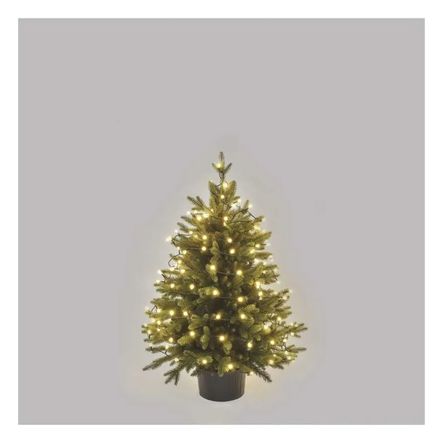 Catena luminosa natalizia a LED 80xLED/230V/8 funzioni 13m IP44 bianco caldo